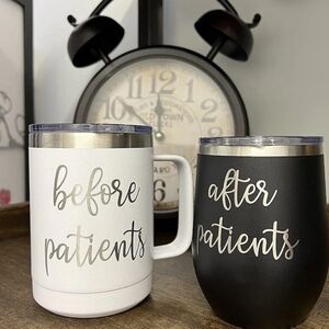 Stainless Steel Travel Mug/Wine Tumbler with Lids